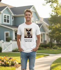 Load image into Gallery viewer, Boston Terrier Dog Dad T-shirt